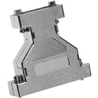 provertha 672525M D-sub adapterbehuizing Aantal polen: 25, 25 Kunststof, gemetalliseerd 180 ° Zilver 1 stuk(s)