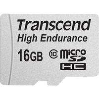 transcend High Endurance microSDHC-kaart 16 GB Class 10 Incl. SD-adapter