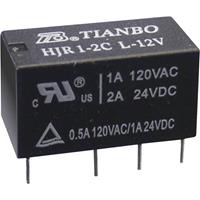 tianboelectronics Tianbo Electronics HJR1-2C-L-12VDC Printrelais 12 V/DC 2 A 2x wisselcontact 1 stuk(s)