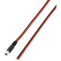 voltcraft Laagspannings-aansluitkabel Laagspanningsstekker - Open kabeleinde 5.5 mm 2.1 mm 2.00 m 1 stuk(s)