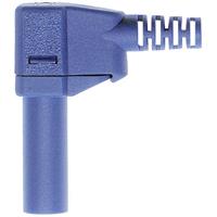 Stäubli SLS425-SW Veiligheids-lamelstekker, male Stekker, haaks Stift-Ø: 4 mm Blauw 1 stuk(s)