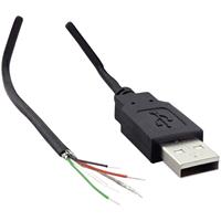 BKL Electronic 10080109 Stekker, recht USB-A-stekker 2.0 Zwart 1 stuk(s)