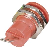 schnepp BU 4600 rt Veiligheids-labconnector, female Bus, inbouw verticaal Stift-Ø: 4 mm Rood 1 stuk(s)