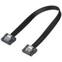 akasa PROSLIM SATA cable - Seriële ATA-kabel - Serial ATA 150/300/600 - 7-pens SATA - 7-pens SATA - 15 cm - zwart