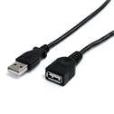 StarTech 10 ft Black USB 2.0 Extension Cable A to A M/F