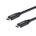 StarTech USB-C to USB-C Cable w/ 5A PD - M/M - 1 m (3 ft.) - USB 2.0 - USB-IF Certified