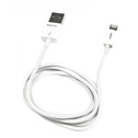 Approx (APPC32) 2-in-1 Lightning Cable, USB to Lightning/Micro USB, 1 Metre, White, Not Apple Certified