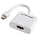 Sandberg Mini DisplayPort Male to HDMI Female Converter Cable, White, 5 Year Warranty