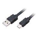 Akasa AK-CBUB43-03BK USB-kabel 0,3 m USB 2.0 USB A USB C Zwart