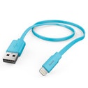 Hama Flat Charging/Data Cable, Lightning, 1.2 m, blue