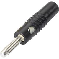 Schnepp S 4004 S Büschelstecker Stecker, gerade Stift-Ø: 4mm Schwarz