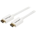 StarTech 7m (23 ft) White CL3 In-wall High Speed HDMI Cable HDMI to HDMI M/M