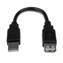 StarTech 6in USB 2.0 Extension Adapter Cable A to A M/F