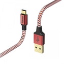 Hama Oplaad-/gegevenskabel Reflective Micro-USB 1,5 M Rood