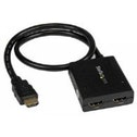 StarTech.com 4K HDMI 2-poorts videosplitter 1x2 HDMI splitter Gevoed door USB-kabel of voedingsadapt