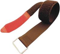 FASTECH Klettband mit Gurt Haft- und Flauschteil (L x B) 240mm x 25mm Schwarz, Rot