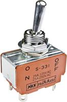 nkkswitches NKK Switches S338 Tuimelschakelaar 125 V/AC 15 A 2x (aan)/uit/(aan) Moment/0/moment 1 stuk(s)
