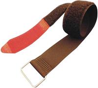 FASTECH Klettband mit Gurt Haft- und Flauschteil (L x B) 240mm x 16mm Schwarz, Rot