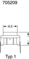 mec 3CSH9 SMD Druktoets 24 V/DC 0.05 A 1x uit/(aan) IP67 Moment 1 stuk(s)