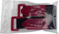 trucomponents TRU COMPONENTS 688-330-Bag Klittenband Met riem Haak- en lusdeel (l x b) 300 mm x 25 mm Zwart, Rood 2 stuk(s)