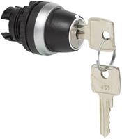 BACO L21NK00 Schlüsselschalter Frontring Kunststoff, verchromt Schwarz, Chrom 2 x 45° 1St.
