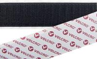 velcro Klettband zum Aufkleben Haftteil (L x B) 25000mm x 20mm Schwarz 25m