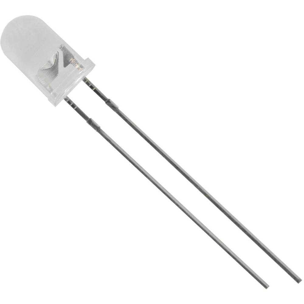trucomponents TRU COMPONENTS 1573711 Bedrade LED Rood Rond 5 mm 3000 mcd 15 ° 20 mA 2.1 V