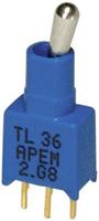 APEM TL39WW05000 Tuimelschakelaar 20 V DC/AC 0.02 A 1x aan/uit/aan Continu/0/continu 1 stuk(s)