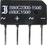 diotec B80C1500B Bruggelijkrichter SIL-4 160 V 2.3 A Eenfasig