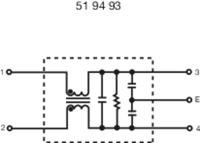 yunpen YG06T5 Ontstoringsfilter 250 V/AC 6 A 0.7 mH (l x b x h) 68 x 55 x 25 mm 1 stuk(s)