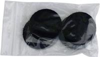 trucomponents 684-330-Bag Klettpunkte zum Aufkleben Haft- und Flauschteil (Ø) 47mm Schwarz 4 Paar