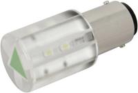 CML LED-signaallamp BA15d Groen 24 V/DC, 24 V/AC 1050 mcd 18560351