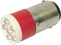 cml LED-signaallamp BA15d Rood 24 V/DC, 24 V/AC 1260 mcd 18640350C