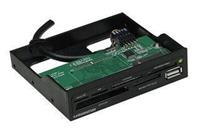 manhattan 100915 Inbouw-geheugenkaartlezer 8.9 cm (3.5 inch) Molex, USB 2.0 (moederbord) Zwart