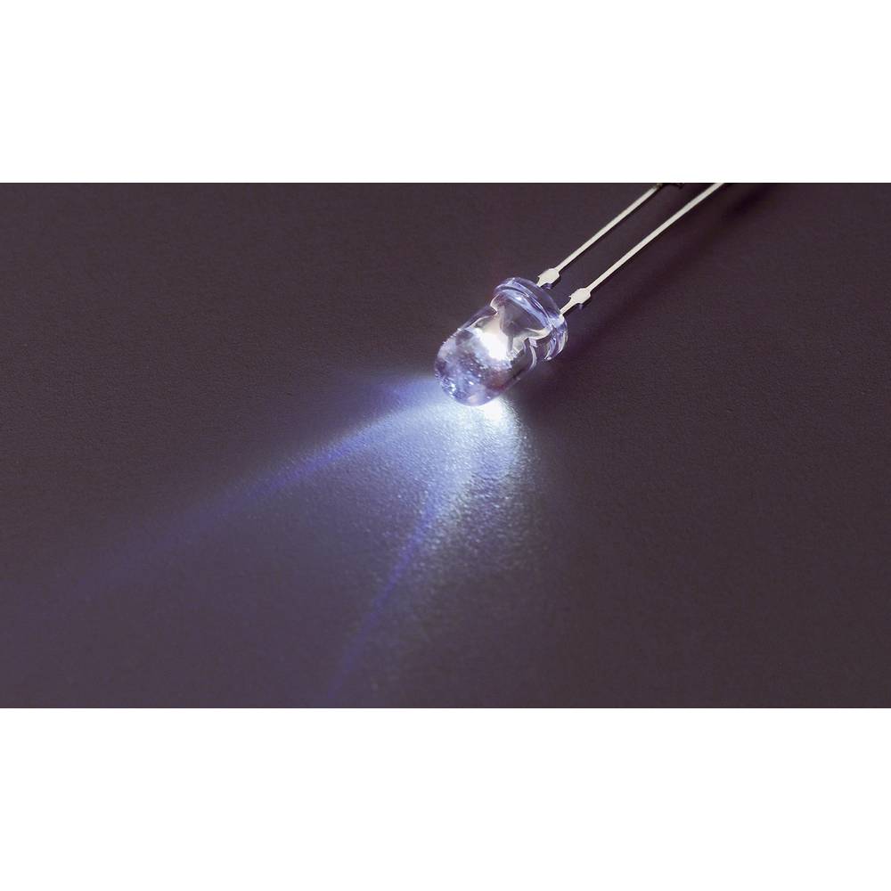 nichia NSPL515DS Bedrade LED Warm-wit Rond 5 mm 1800 mcd 55 ° 20 mA 3.2 V
