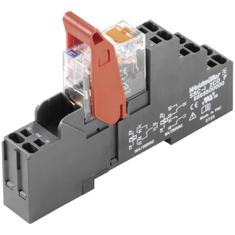 weidmüller RCIKITP 24VDC 1CO LD/PB Relaismodule Nominale spanning: 24 V/DC Schakelstroom (max.): 16 A 1x wisselcontact 1 stuk(s)