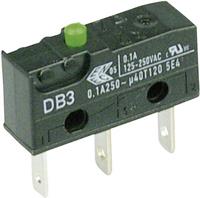 zf Microschakelaar DB3C-B1AA 250 V/AC 0.1 A 1x aan/(aan) Moment 1 stuk(s)
