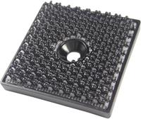 binderband Klettquadrat zum Anschrauben Haftteil (L x B) 32mm x 32mm Schwarz