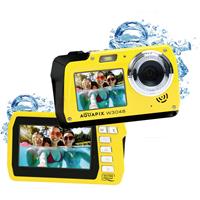 easypix W3048-Y Edge Digitale camera 48 Mpix Geel Onderwatercamera, Frontdisplay