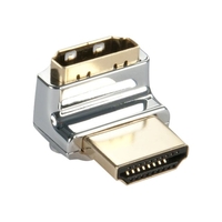 Lindy HDMI, M-F. Aansluiting 1: HDMI, Aansluiting 2: HDMI, Contact geleider materiaal: Goud. Kleur van het product: Zilver