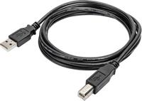 assmann USB-kabel - USB (M) naar USB type B (M) - USB 2.0 - 1.8 m - zwart (pak van 10)