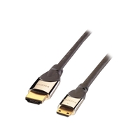LINDY HDMI Aansluitkabel 2.00 m High Speed HDMI met ethernet, Rond, Ultra HD-HDMI met ethernet, Afgeschermd (dubbel), Vergulde steekcontacten, UL