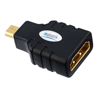 Inakustik 0045218 HDMI Micro-HDMI Zwart kabeladapter/verloopstukje