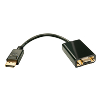 Lindy Aktiver DisplayPort auf VGA Konverter - externer Videoadapter - Schwarz
