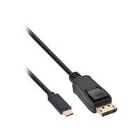 InLine 64122 2m USB C DisplayPort Zwart video kabel adapter