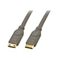 Lindy 0.5m HDMI CAT2. Lengte snoer: 0,5 m, Aansluiting 1: HDMI Type C (Mini), Aansluiting 2: HDMI Type C (Mini), Contact geleider materiaal: Goud, Overdrachtssnelheid: 10,2 Gbit/s, Kleur van het produ