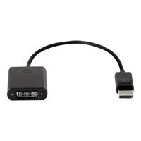 hp DisplayPort to DVI-D Adapter - DisplayPort-adapter - enkele verbinding - DisplayPort (M) naar DVI-D (V) - 19 cm - vergrendeld - voor EliteDesk 705 G3; EliteOne 1000 G1; ProOne 400 G2; RP9 G1 Retail Sy