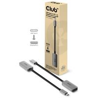 club3d Club 3D CAC-1567 - USB/DisplayPort-kabel - USB-C (M) naar DisplayPort (V) - DisplayPort 1.4 - 22 cm - actief, 8K ondersteuning
