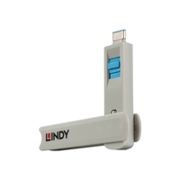 Lindy USB Type C Port Locks, Blue