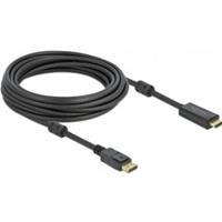 delock Cable DP to HDMI 4k 7m M/M 60Hz Black PS176, DP 1.2